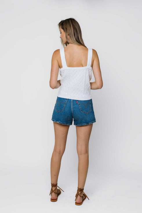 Madelyn-Cabled Sweater Cami